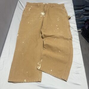 Levi Strauss Mens Workwear Fit Jeans Levis 40x30 Brown Canvas Relaxed Carpenter